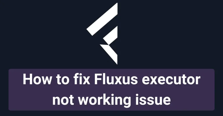 How to fix Fluxus executor not working issue