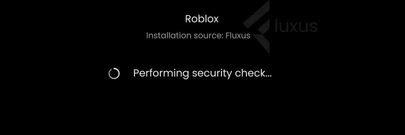 Roblox installation for Fluxus on android screenshot