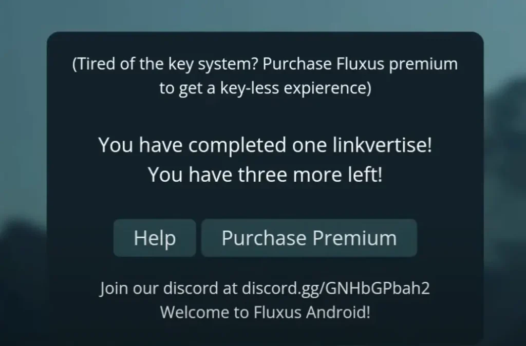 Completion of checkpioint 1 to get fluxus key screenshot