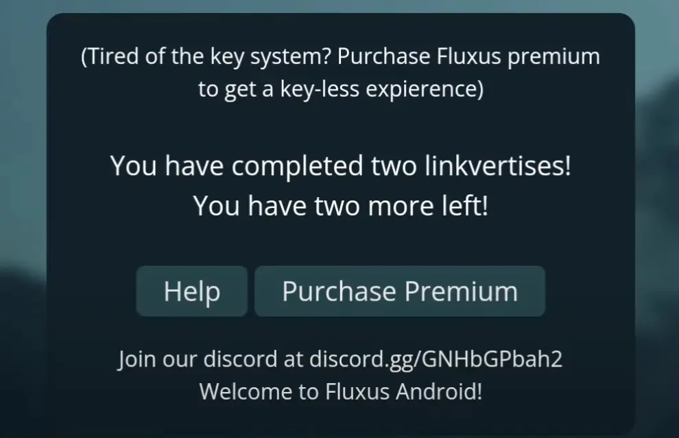 Completion of checkpoint 2 to get fluxus key screenshot