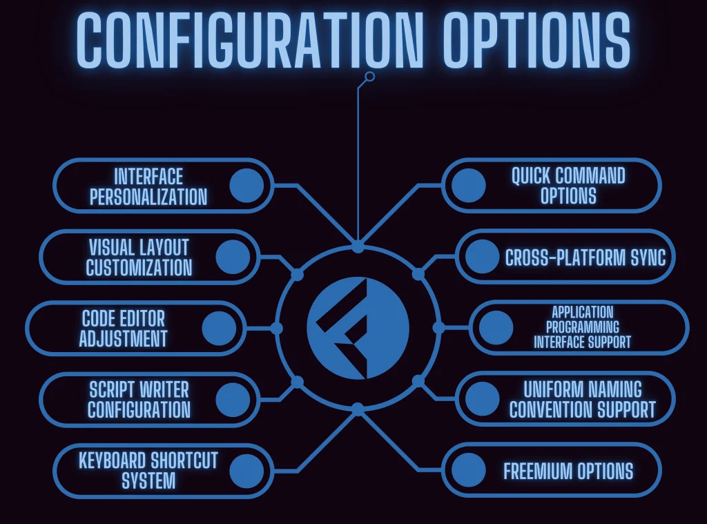 Configuration options for Fluxus executor infographic