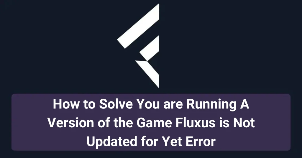 fix fluxus not updated error main image